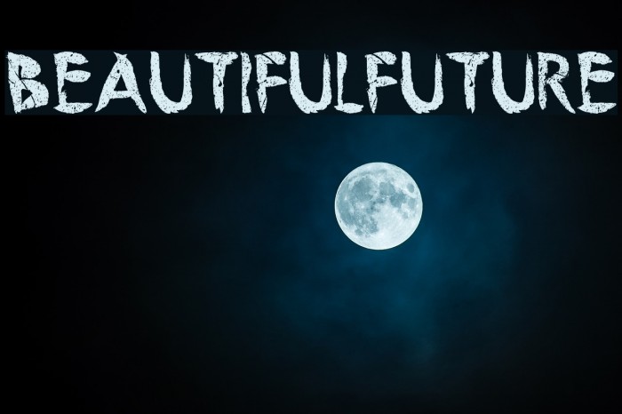 BeautifulFuture Font examples