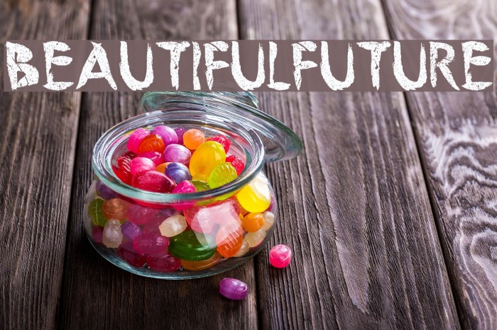 BeautifulFuture Font examples