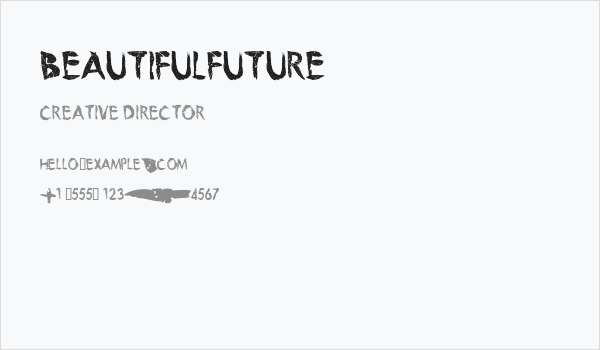BeautifulFuture Business Card
