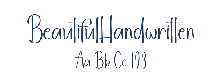 BeautifulHandwritten Font Preview