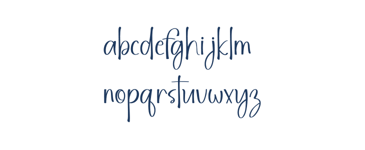 BeautifulHandwritten Lowercase