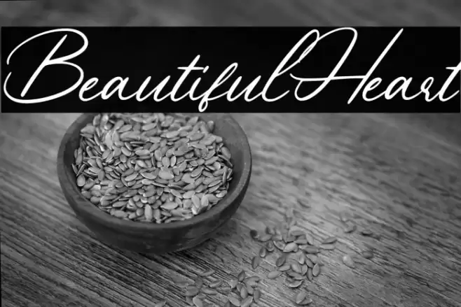 BeautifulHeart Font examples