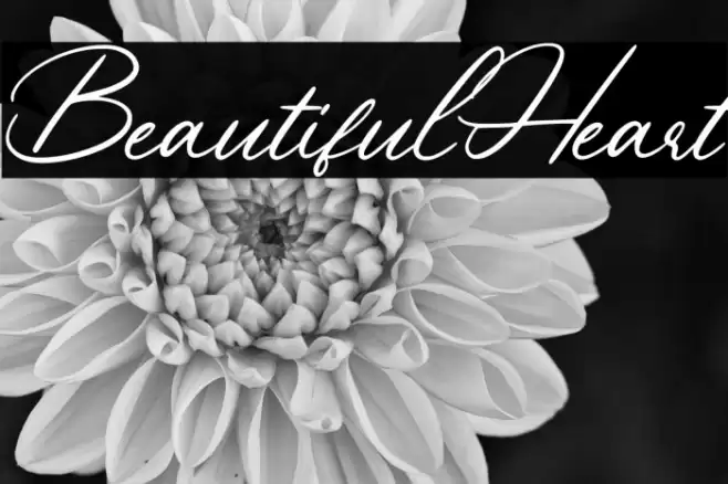 BeautifulHeart Font examples