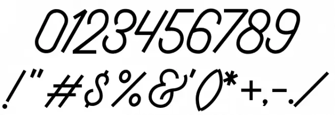 BeautifulHoliday-Demo Font OTHER CHARS