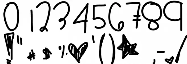 BeautifulLiar Font OTHER CHARS