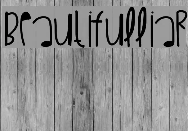 BeautifulLiar Font examples