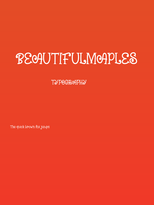 BeautifulMaples Poster