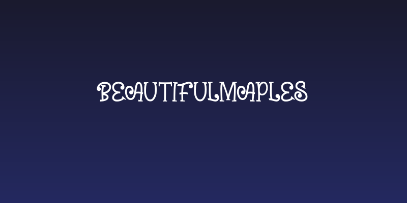 BeautifulMaples Social Header