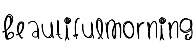 BeautifulMorning  font caratteri gratis