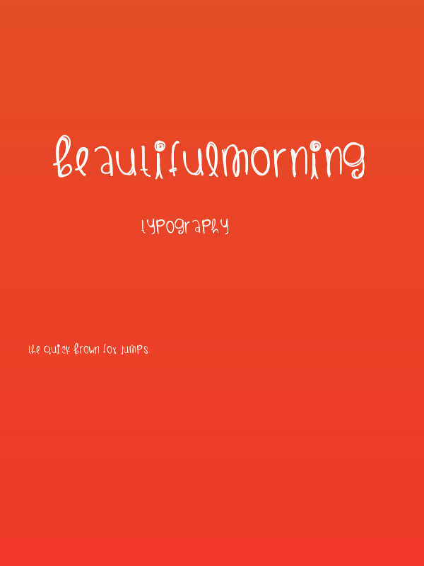 BeautifulMorning Poster