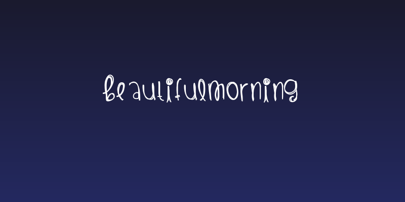 BeautifulMorning Social Header