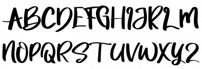 BeautifulRegular 字体 大写