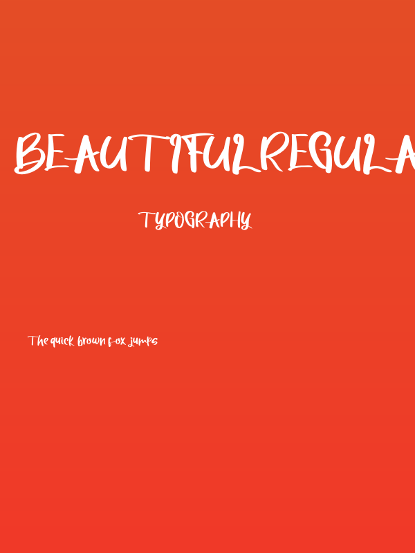 BeautifulRegular Poster