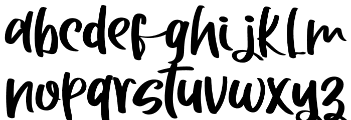 BeautifulRegular Font LOWERCASE