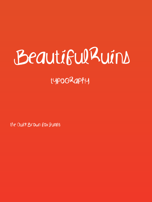 BeautifulRuins Poster