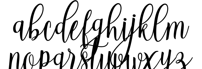 BeautifulScript-Light Font LOWERCASE