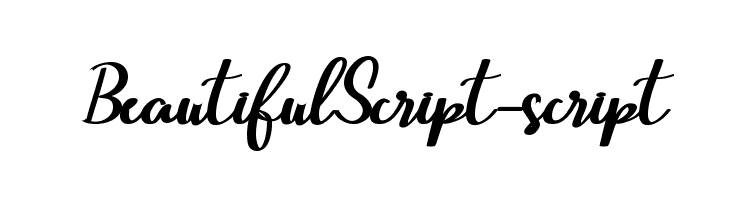 BeautifulScript-script Polices
