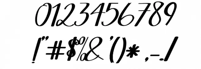 BeautifulScript-script Font OTHER CHARS