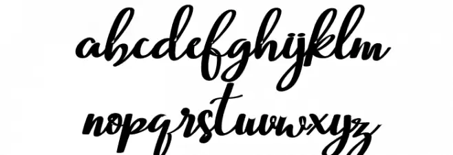 BeautifulScript-script 字体 小写