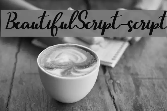 BeautifulScript-script Font examples