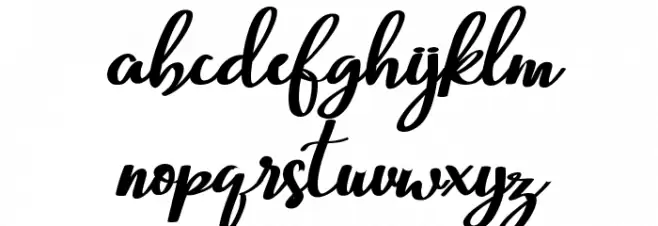 BeautifulScript-script Schriftart Kleinbuchstaben