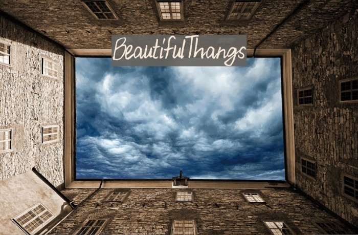 BeautifulThangs Font examples