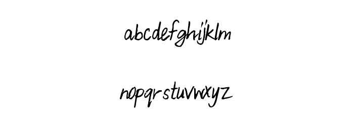 BeautifulThangs Font LOWERCASE