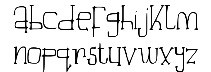 Beautiful_Aria Font LOWERCASE