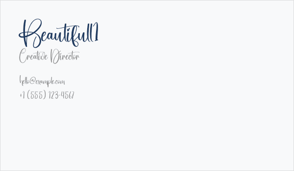 Beautifull1 Business Card