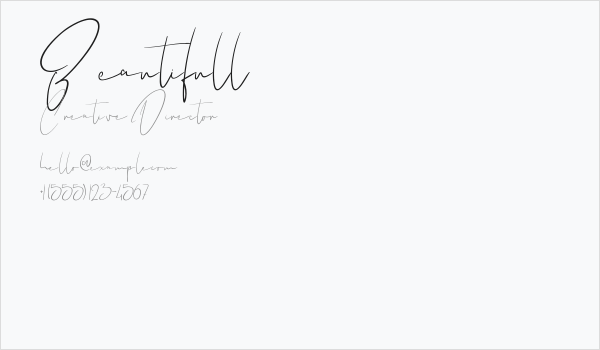 Beautifull Business Card