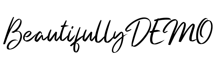 Beautifully DEMO  Frei Schriftart Herunterladen