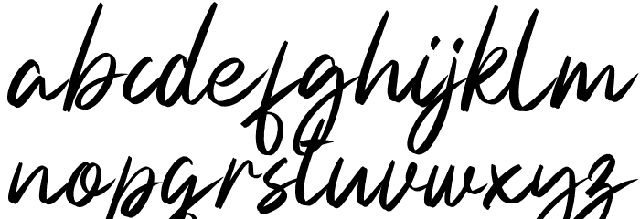 Beautifully DEMO Font LOWERCASE
