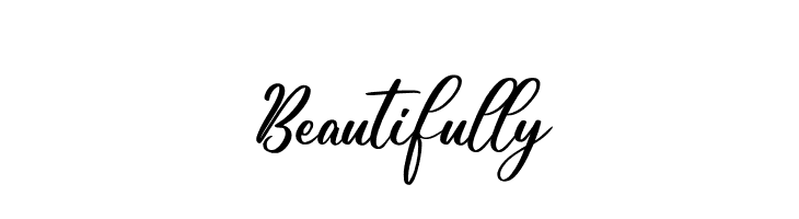 Beautifully  フリーフォントのダウンロード