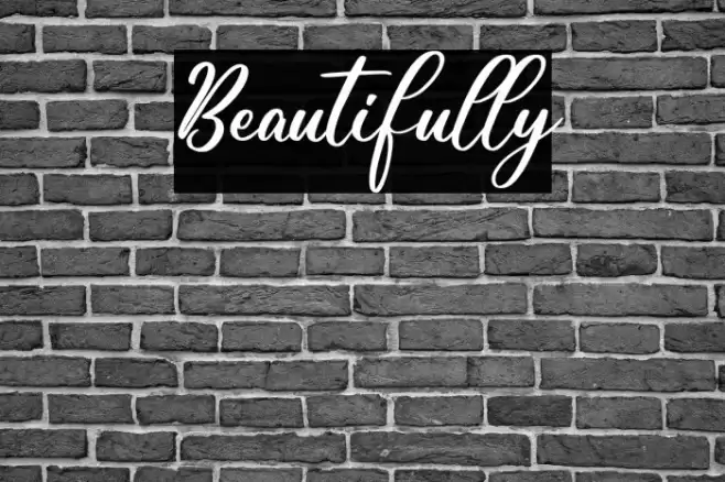 Beautifully Font examples