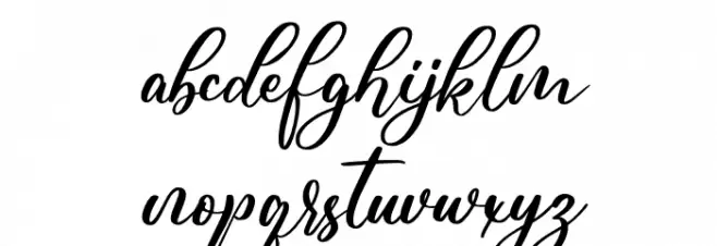 Beautifully फ़ॉन्ट लोअरकेस