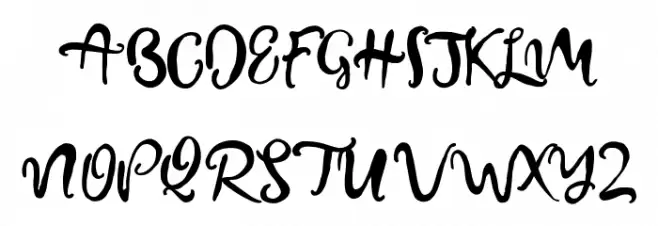 BeautifyScript フォント 大文字