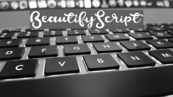 BeautifyScript フォント examples