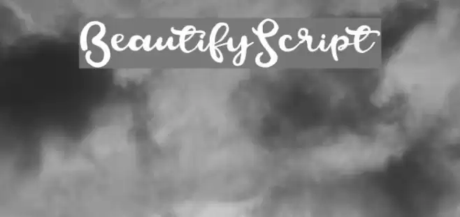 BeautifyScript フォント examples