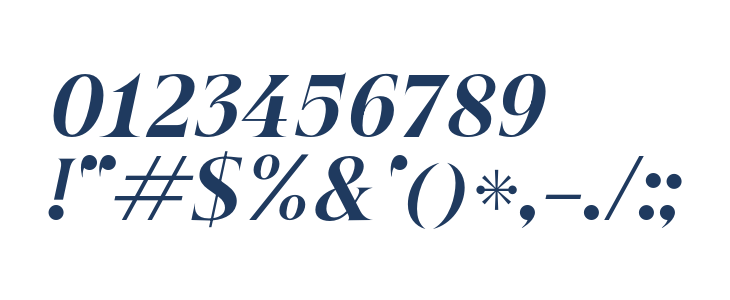 Beautique Display Black Italic Other Characters