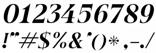 Beautique Display Black Italic Font OTHER CHARS