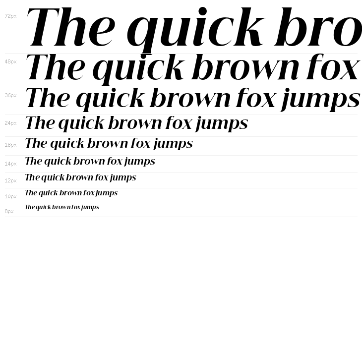Beautique Display Black Italic Waterfall