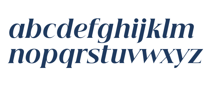 Beautique Display Black Italic Lowercase