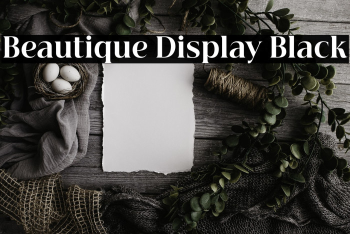 Beautique Display Black Example 3