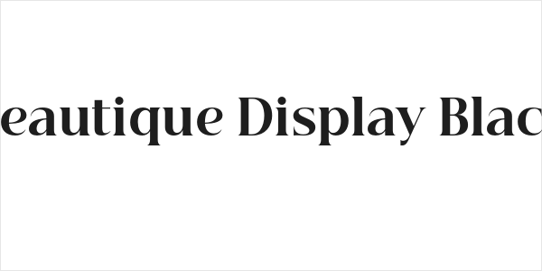 Beautique Display Black Logo