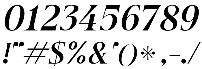 Beautique Display Bold Italic Font OTHER CHARS