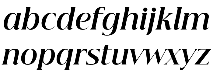 Beautique Display Bold Italic Font LOWERCASE