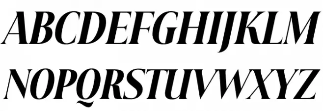 Beautique Display Condensed Black Italic Шрифта ВЕРХНИЙ