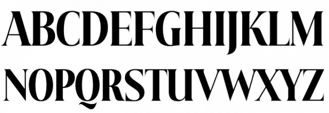 Beautique Display Condensed Black 字体 大写