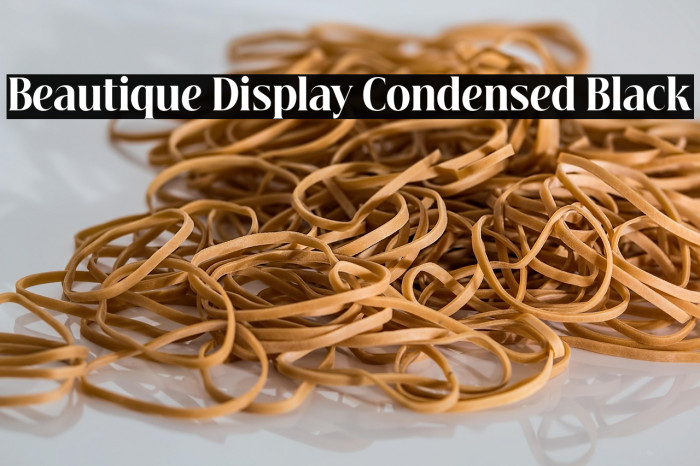 Beautique Display Condensed Black Example 1