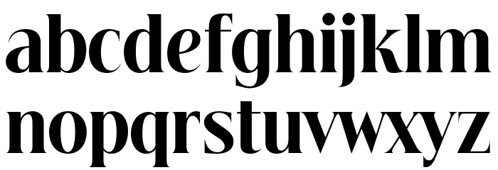 Beautique Display Condensed Black Font LOWERCASE